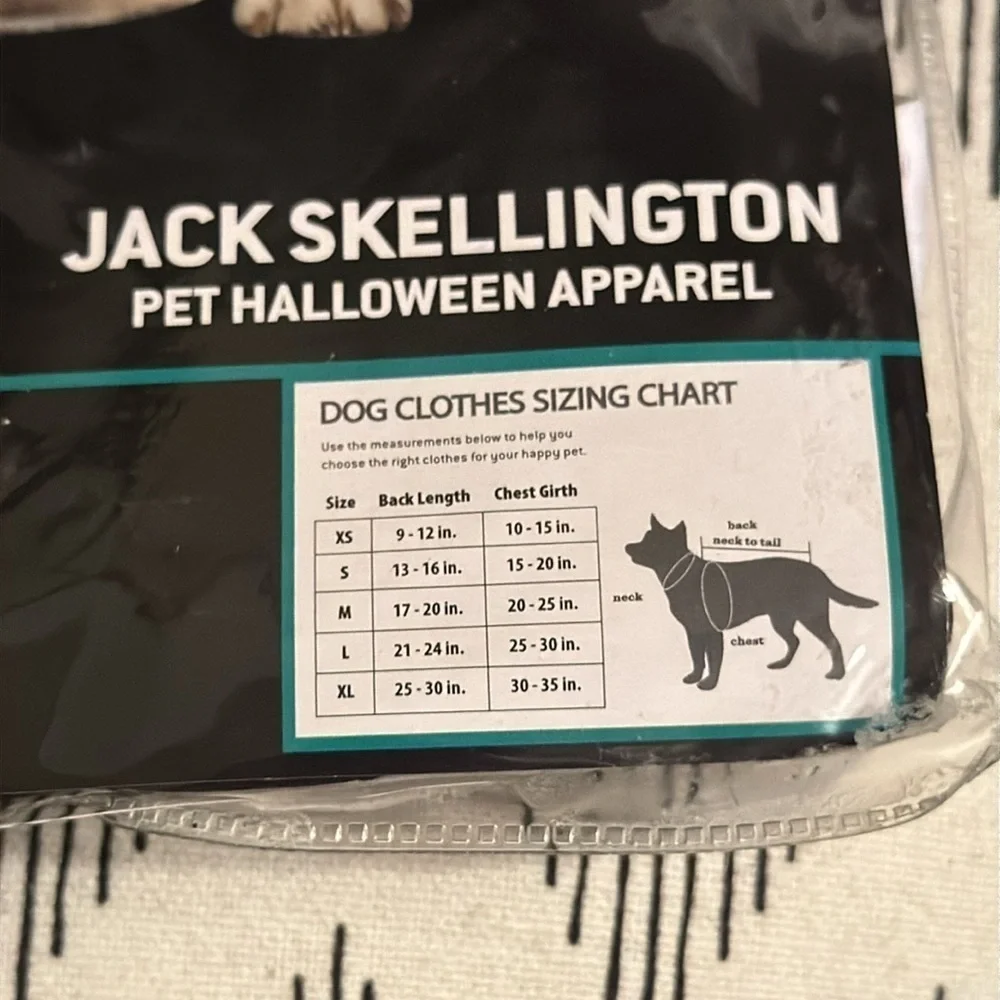 Disney Nightmare Before Christmas Jack Skellington Large Halloween Pet Costume